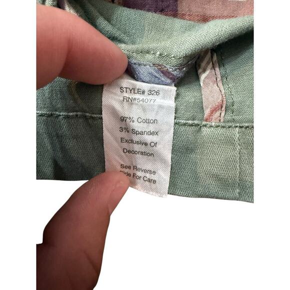 CABI Women's Green Military Army Double Breasted Jacket Coat Size Large - Picture 6 of 7